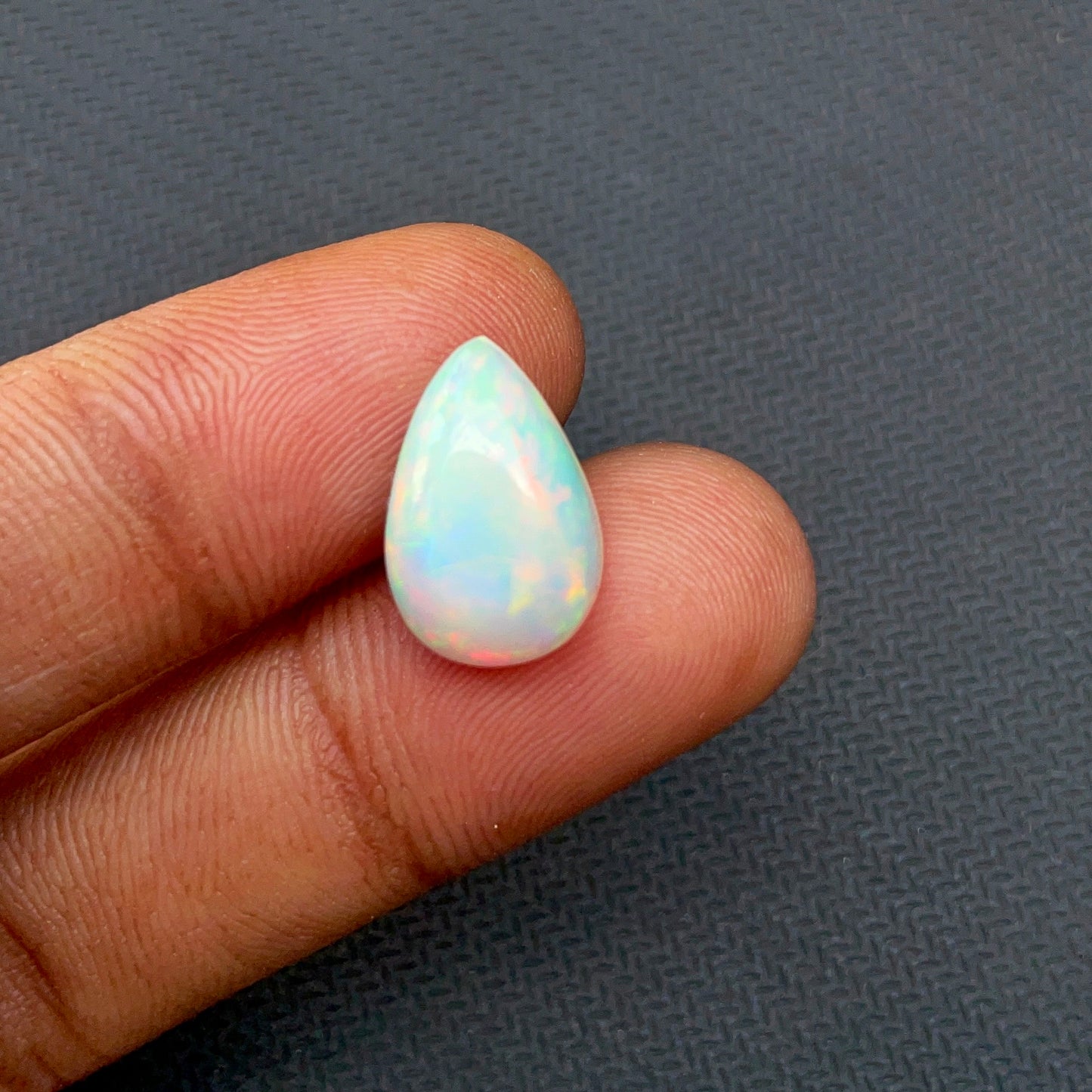 Natural Ethiopian Opal Cabochon – 1 Pc | 16x11mm Pear | Loose Gemstone for Jewelry Making