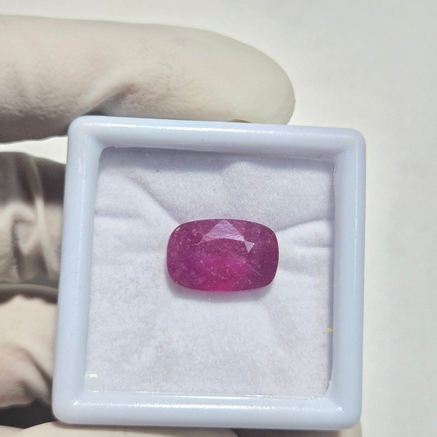 1 Pcs Natural Ruby Faceted Gemstone | 16x10mm Cushion Cut | 13.9 Carats | Loose Stones