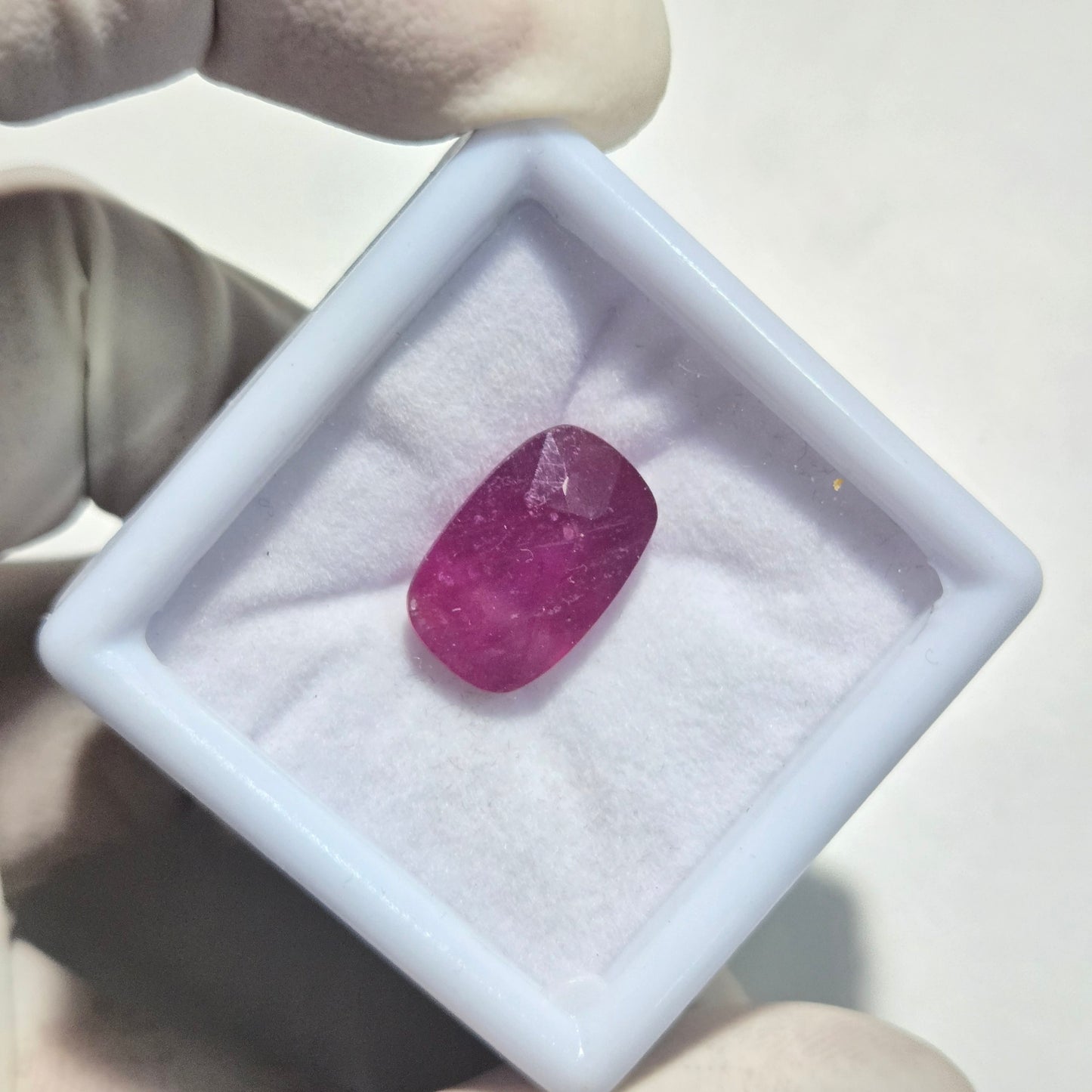 1 Pcs Natural Ruby Faceted Gemstone | 16x10mm Cushion Cut | 13.9 Carats | Loose Stones