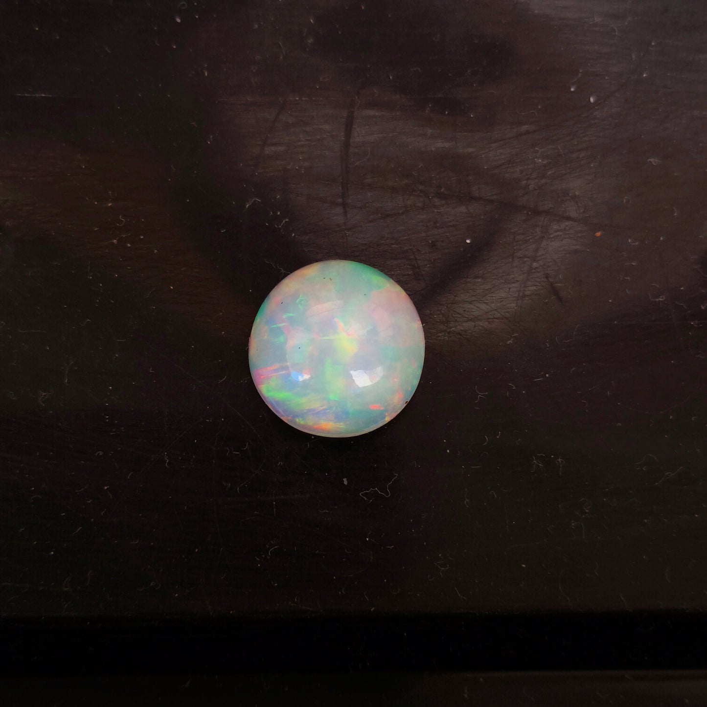 Natural Ethiopian Opal Cabochon – 1 Pc | 14mm Round | Loose Gemstone for Jewelry Making